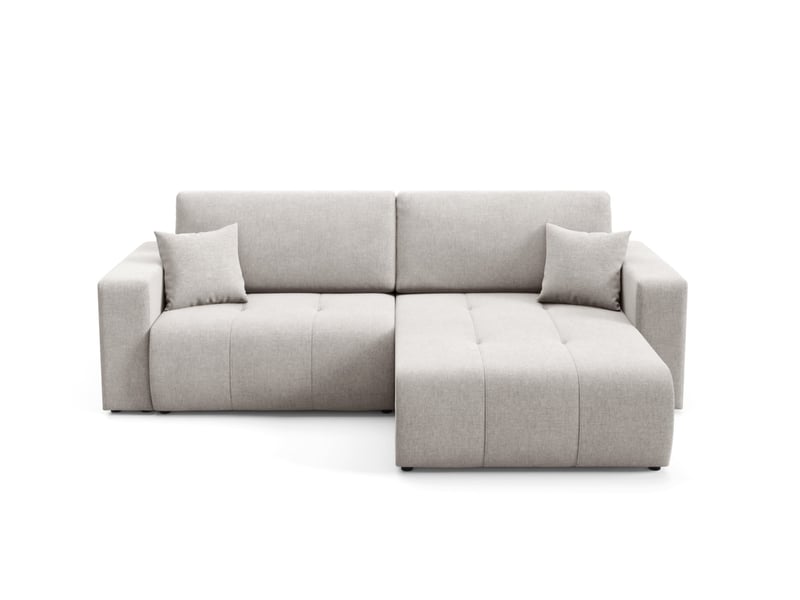 Canapé d'angle convertible molinio l gris - Conforama A