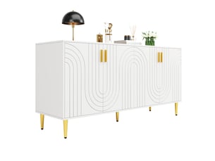 Buffet 4 porte(s) 0 tiroir(s) LPOSPI - 152 cm coloris blanc