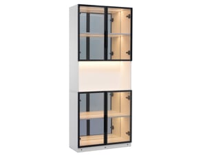 Vitrine coloris blanc <strong>VIVRYN</strong> <strong></strong> - 70 cmx170 cm