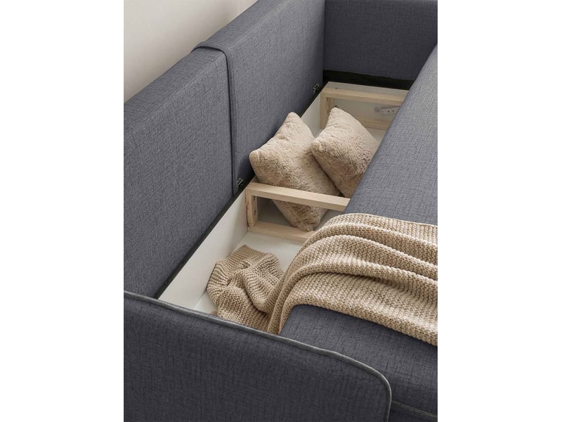  Sam, canapé 3 places convertible, gris Sam - Conforama E
