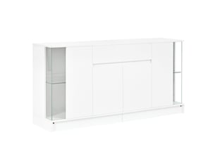 Buffet 6 porte(s) 1 tiroir(s) LEYTN - 150 cm coloris blanc