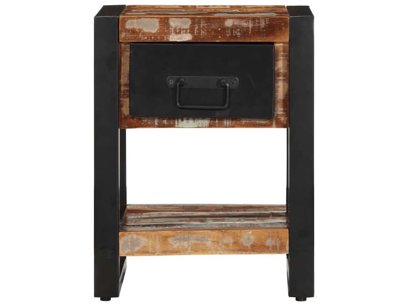  Lot de 2 tables de chevet - cabinet de chevet - table de nuit multicolore bois massif de manguier brut  - Conforama A