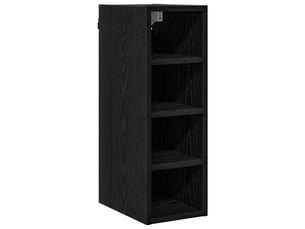 Meuble de rangement cuisine, armoire suspendue chêne noir 20x29,5x60cm