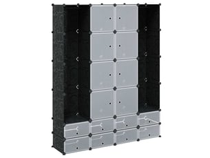Armoire     <strong></strong> <strong></strong> coloris noir largeur 146 cm