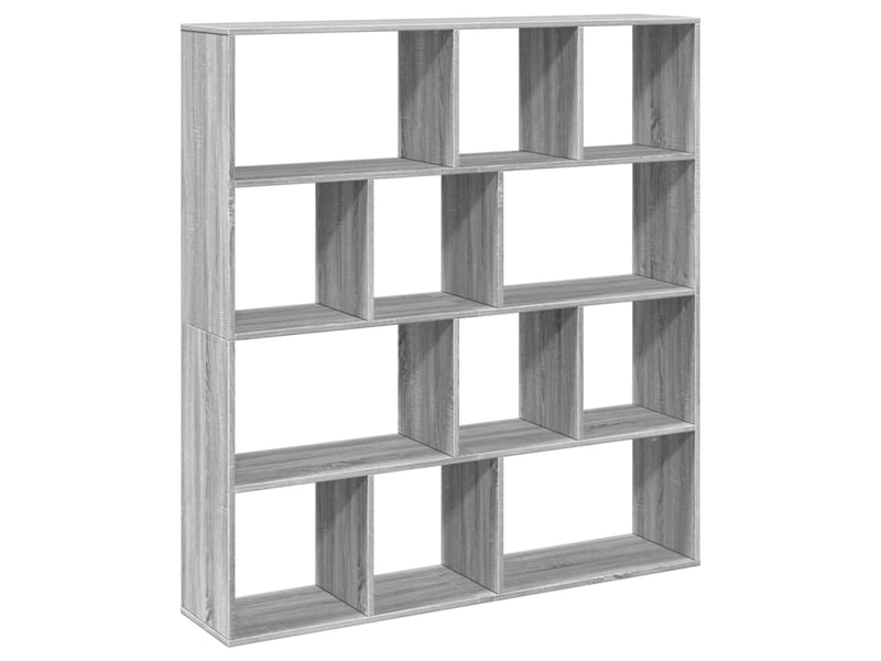  Bibliothèque, meuble de rangement salon sonoma gris 132x29x141,5 cm bois d'ingénierie  - Conforama E