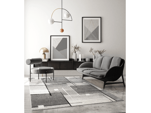 Tapis Salon Moelleux 160x230 Cm Gris Clair - Antidérapant, Lavable, Doux, Pour Chambre, Salon, Enfant