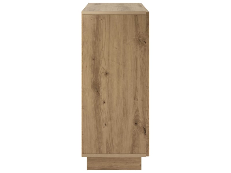  Buffet salon, buffet de rangement chêne artisanal 85,5x31x75 cm bois d'ingénierie shl14397  - Conforama E