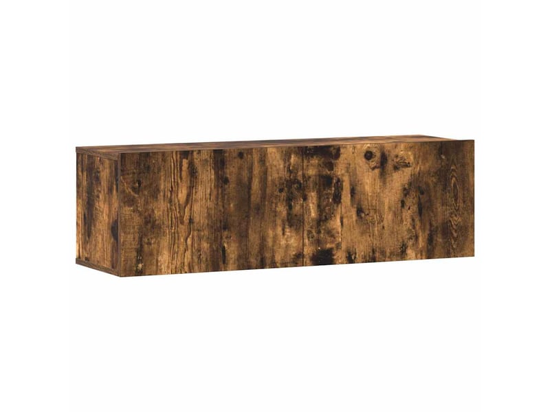  Ensemble de meubles tv - banc tv - meuble de rangement 3 pcs chêne fumé bois d'ingénierie  - Conforama D