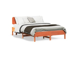 Lit 2 places 150x200 cm    coloris marron