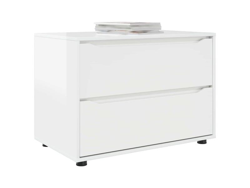  Armoire de rangement, commode de rangement 80 x 48 x 57 cm bois d'ingénierie shl2453  - Conforama C