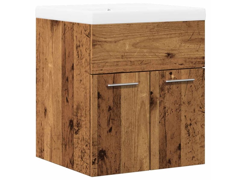  Ensemble de meubles salle de bain 2 pcs bois d'ingénierie cf63913  - Conforama A