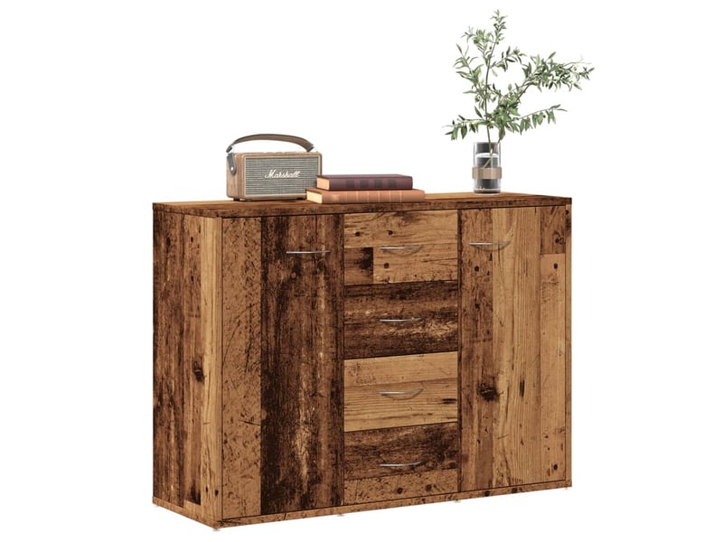  Buffet - bahut - meuble de rangement vieux bois 88x30x64 cm bois d'ingénierie  - Conforama B