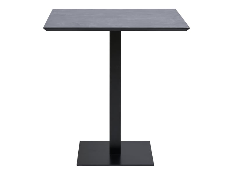  Table bistrot fano effetto pietra avec base en métal noir 70x70x75 cm  - Conforama A