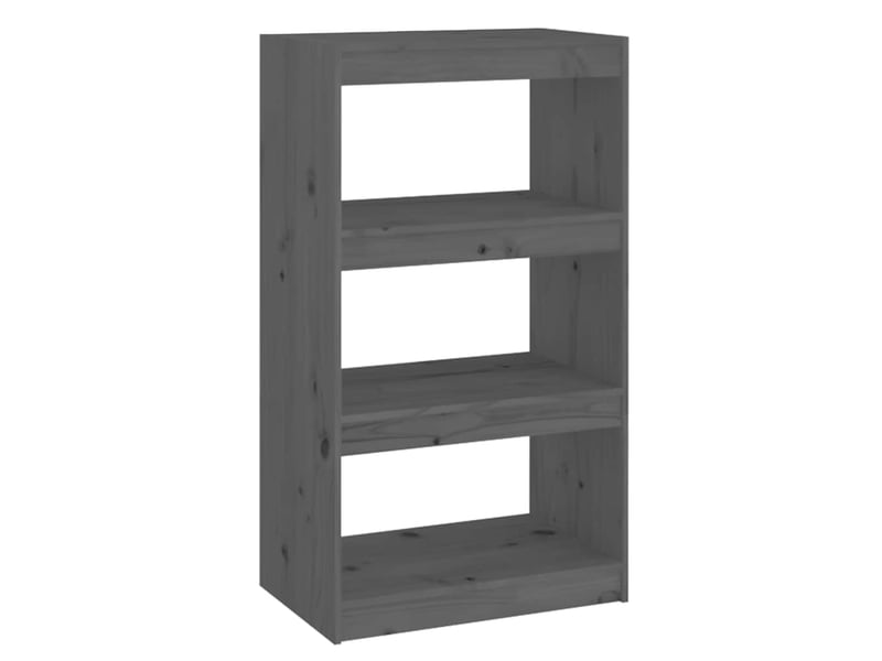  Bibliothèque, séparateur de pièce gris 60x30x103,5 cm pin massif  - Conforama A