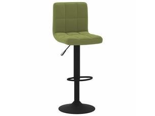 Tabouret de bar, chaise de bar vert clair velours shl73730