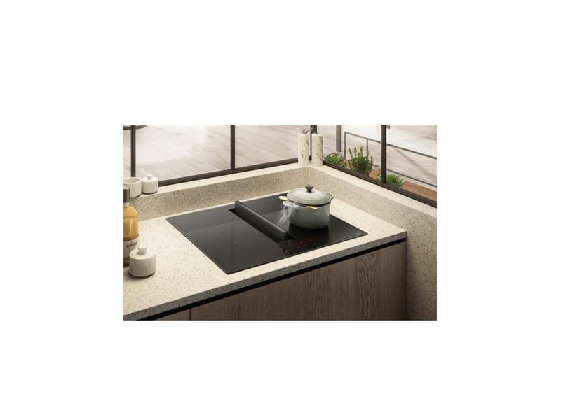 Elica - table de cuisson aspirante induction 72cm 4 feux 7400w noir prf0210741 - PRF0210741 - Conforama C