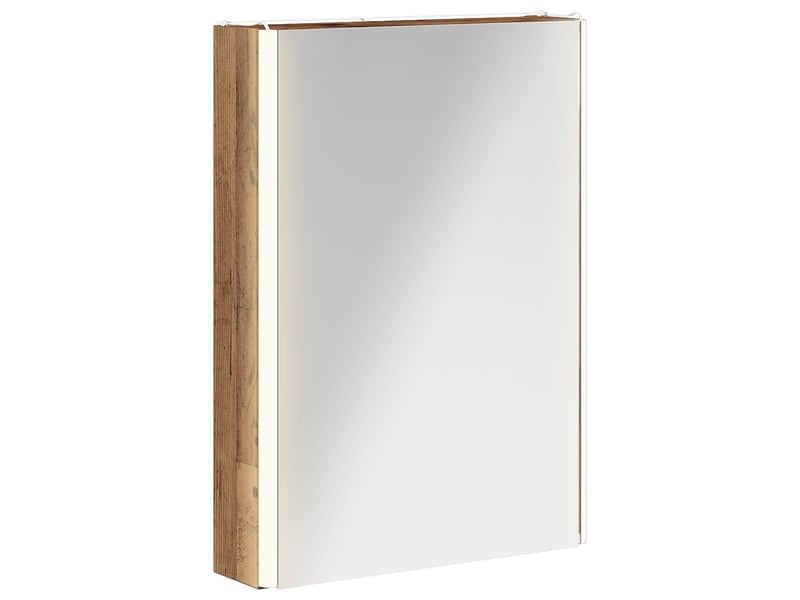  Armoire miroir de salle de bain, cabinet de salle de bain bois ancien 43 x 11,5 x 60,5 cm cf65144  - Conforama A