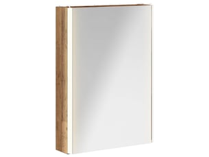 Armoire miroir de salle de bain, cabinet de salle de bain bois ancien 43 x 11,5 x 60,5 cm cf65144