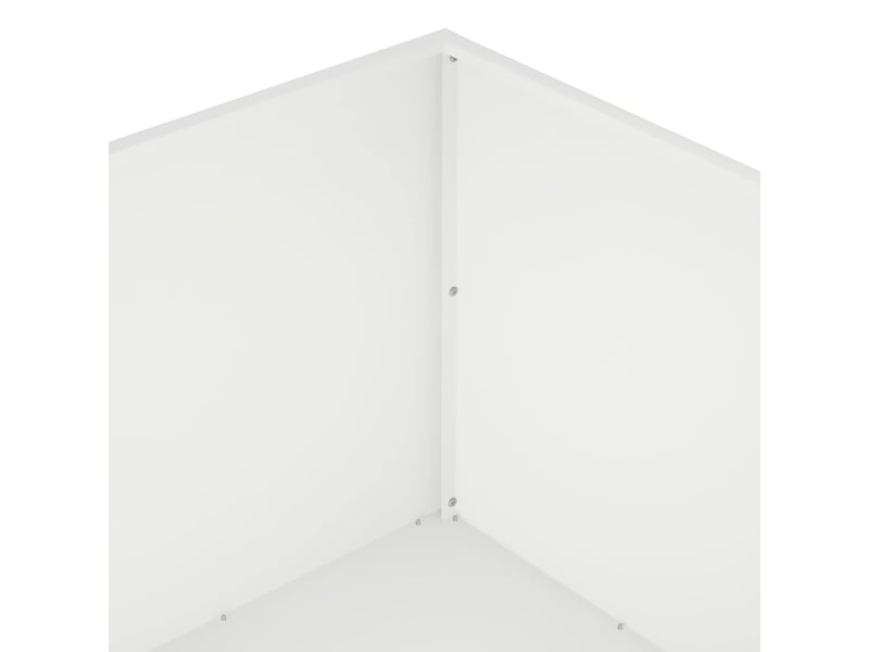  Jardinière - cache-pot de jardin 2 pcs blanc 80 x 80 x 40 cm  - Conforama E