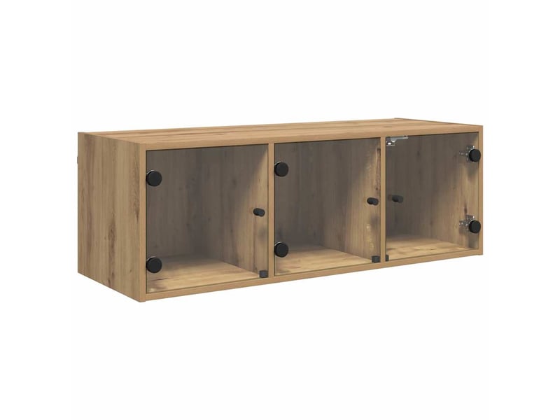  Meuble mural, meuble de rangement salon 102 x 37 x 35 cm bois d'ingénierie chêne artisanal  - Conforama A
