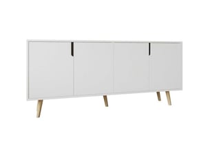 Buffet 4 porte(s)  0 tiroir(s) HANAH HOME  - 180 cm coloris blanc 