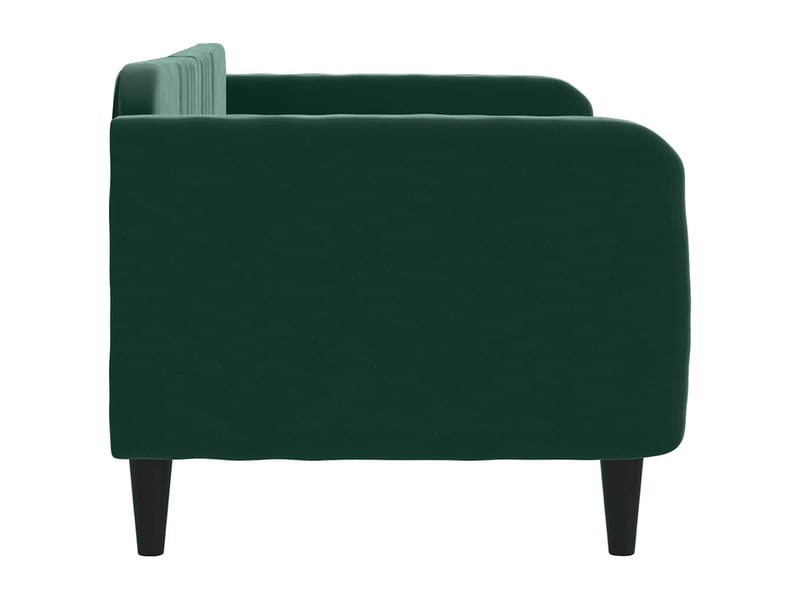  Lit simple- lit adulte -  lit de repos sans matelas vert foncé 80x200 cm velours  - Conforama C
