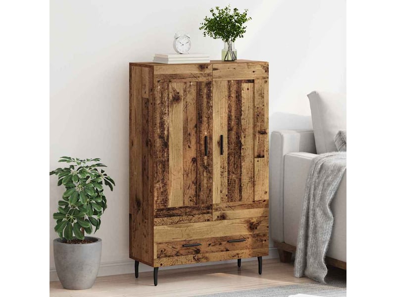  Buffet - haut armoire bois ancien 69,5 x 31 x 115 cm bois d'ingénierie  - Conforama D