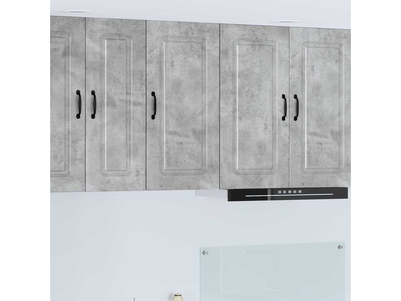 Meuble mural de cuisine | armoire de cuisine gris béton 40x31x80cm shl1651 - Conforama B
