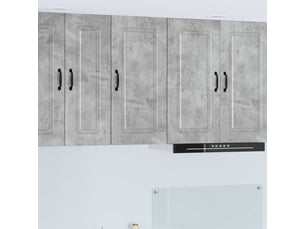 Meuble mural de cuisine | armoire de cuisine gris béton 40x31x80cm shl1651