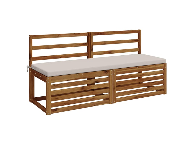 Lot de 2 coussins de banc, coussins d'assise soest 100 % polyester blanc cf57041  - Conforama C