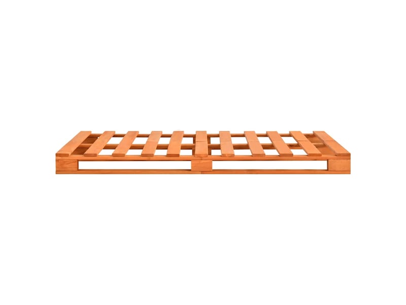  Lit double- lit adulte -  cadre de lit de palette sans matelas 200x200cm bois massif  - Conforama C