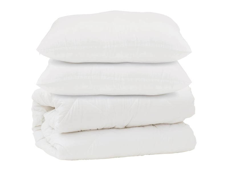 Couette avec oreiller 3 pcs - duvet blanc microfibre  - Conforama A