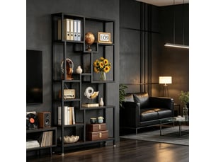 Bibliotheque coloris  bicolore 7 étagère(s) TCQPZ  - 100 cm x 180 cm