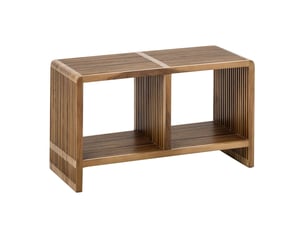 Banc à lattes en bois lars 80cm naturel