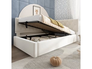 Lit banquette 90x200 cm <strong>HAUSS SPOLE</strong>  <strong></strong> coloris beige