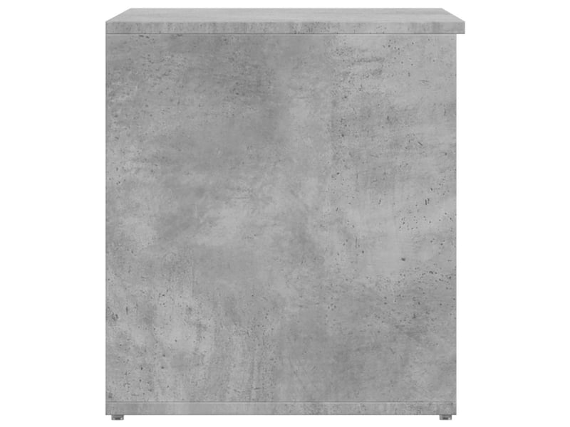  Coffre de rangement, boîte de rangement gris béton 84x42x46 cm bois d'ingénierie  - Conforama E