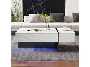 Table basse coloris blanc <strong></strong> <strong></strong>