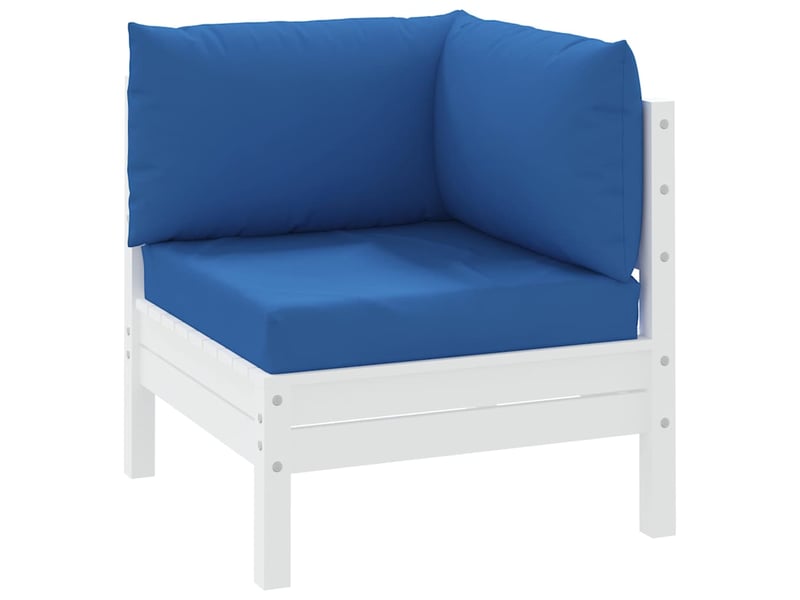  Lot de 3 coussins de palette, coussins de canapé bleu tissu oxford cf59668  - Conforama C