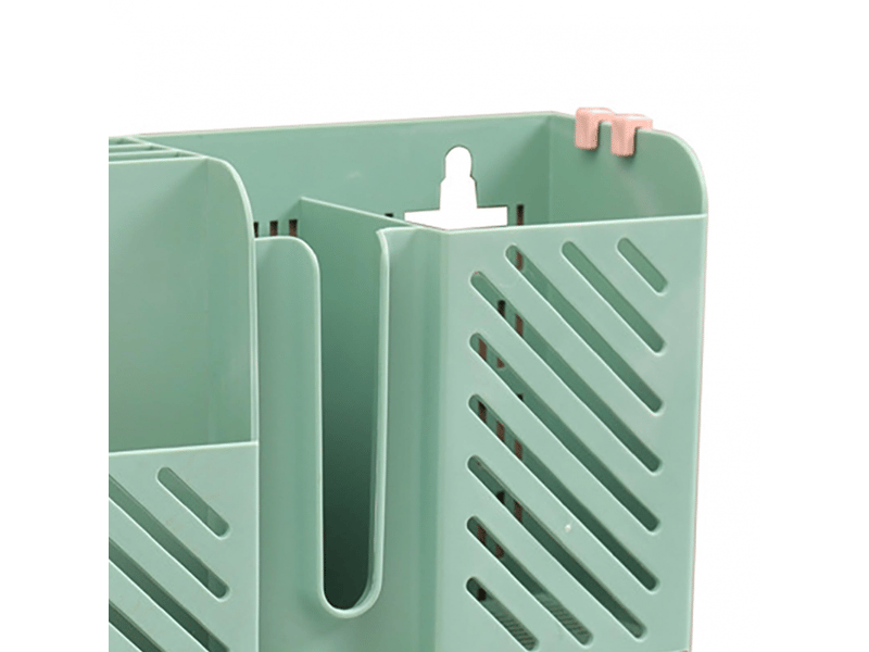 Égouttoir à couverts mural en plastique pour baguettes, cuillères et couteaux (vert) - Conforama B