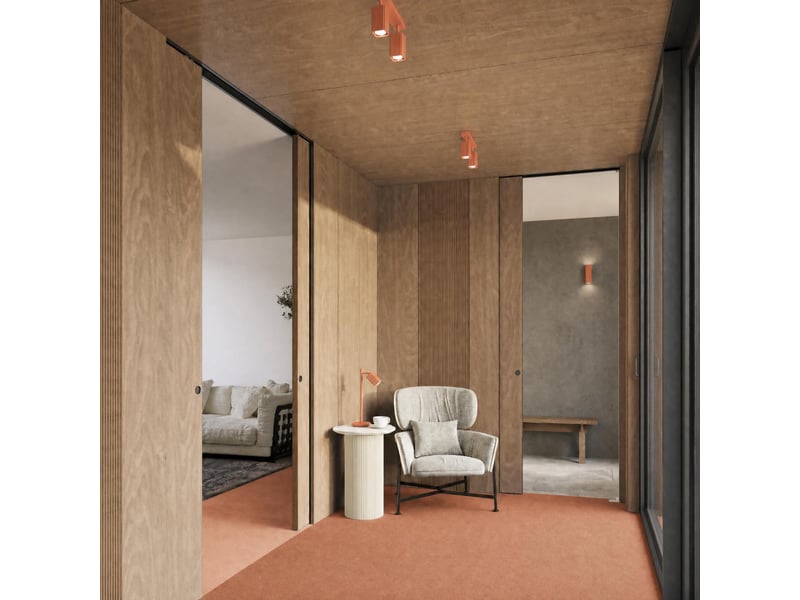 Applique riff ocre rouge gx53 aluminium moderne 6x10x12cm SL.3059 - Conforama C