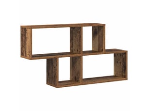 Étagère flottante, étagère suspendue montage mural marron bois d'ingénierie cf42564