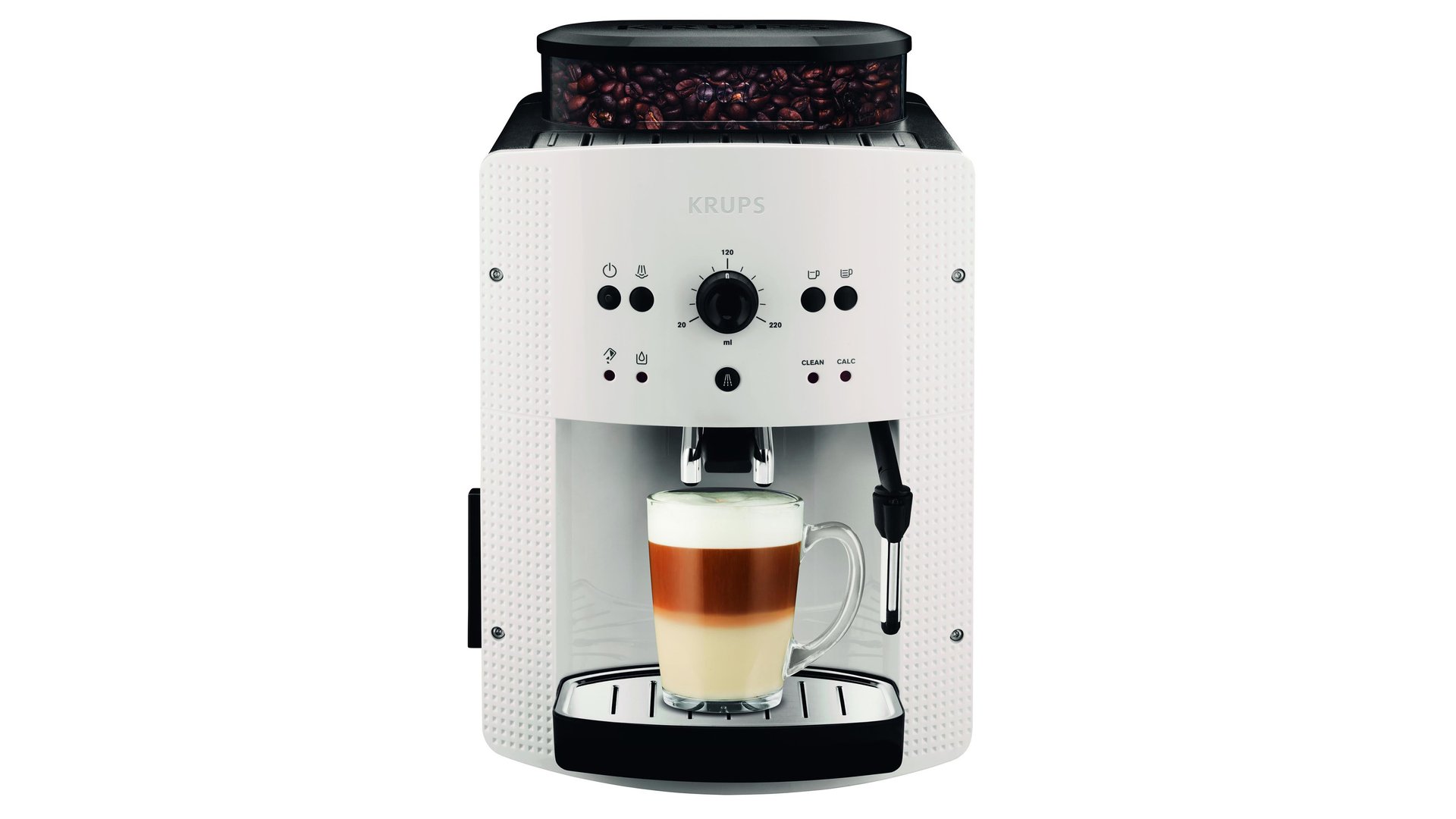 KRUPS Robot caf&eacute; 15 bars blanc essential - YY4383FD - 