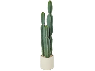 Plante artificielle cactus 111 cm en eva vert avec pot décoratif, idéale pour le salon, le bureau ou l'entrée