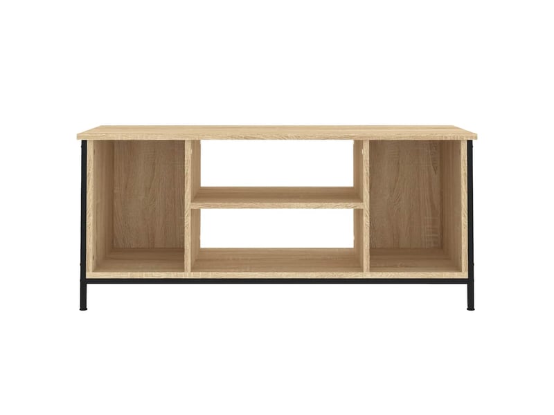  Meuble tv - banc tv - meuble de rangement chêne sonoma 102x35x45 cm bois d'ingénierie  - Conforama E