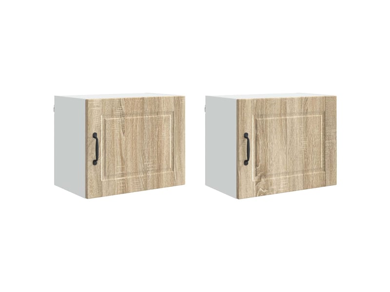 Meuble mural de cuisine | armoire de cuisine 2 pcs chêne sonoma bois d'ingénierie shl8913 - Conforama A