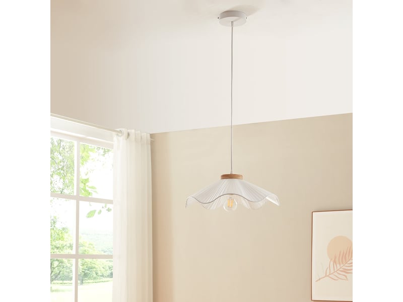  Lampe lampadaire suspension blanc 03_0010735  - Conforama B