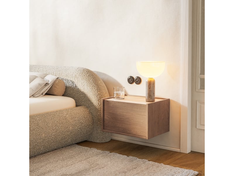  Selsey cabby - table de chevet - 50 cm - chêne casella brun Cabby - Conforama C