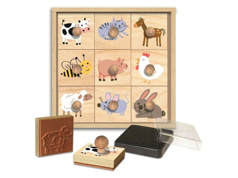  Coffret tampons les animaux de la ferme - etui CL152 - Conforama A