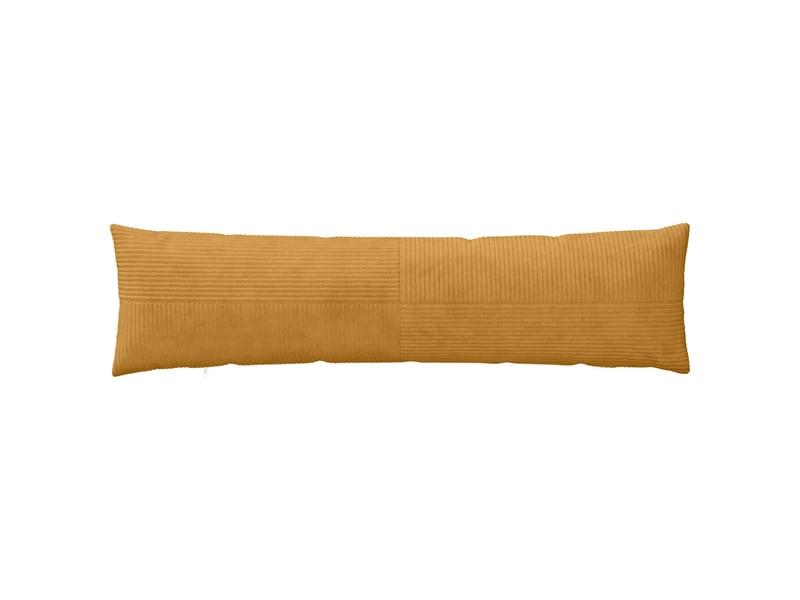  Lot de 2 housses de coussin almelo jaune 40 x 145 cm velours côtelé cf49394  - Conforama A