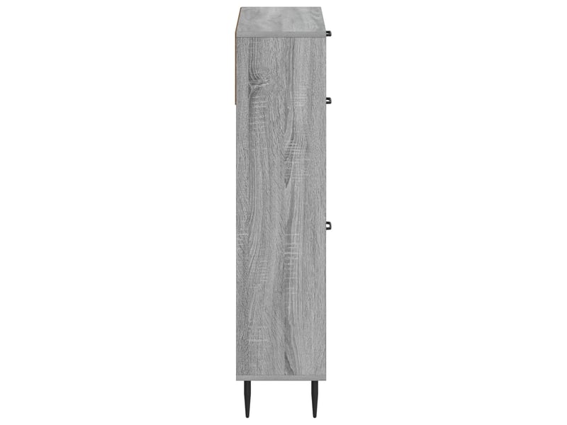  Meuble à chaussures, armoire à chaussures haarlem 78x24x103 cm bois d'ingénierie shl8733  - Conforama E